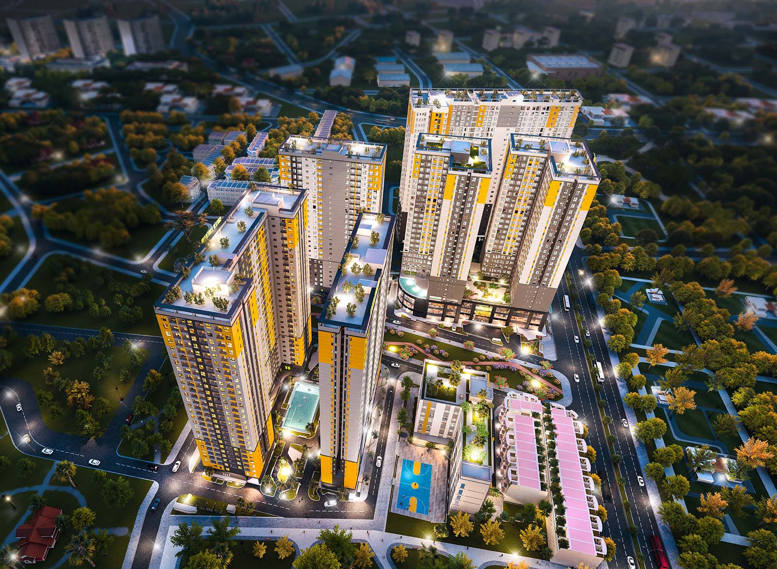 Thiết kế tổng thể tháp Green Emerald
