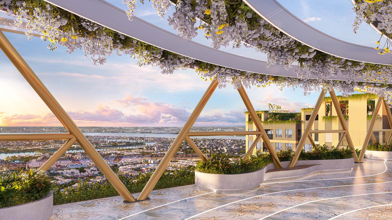 Cầu ngắm cảnh trên không tại A&T Sky Garden