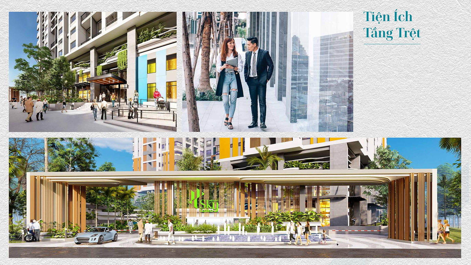Chuối tiện ích tầng trệt Phú Đông Sky Garden