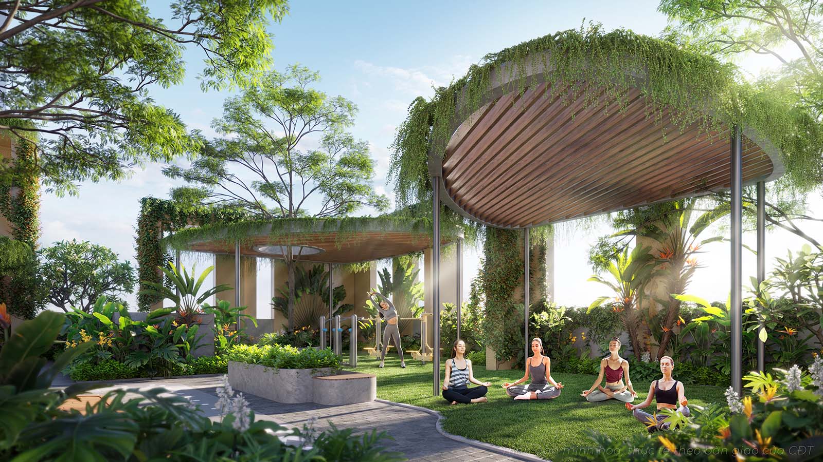 Khu vườn thư gian trên không A&T Sky Garden