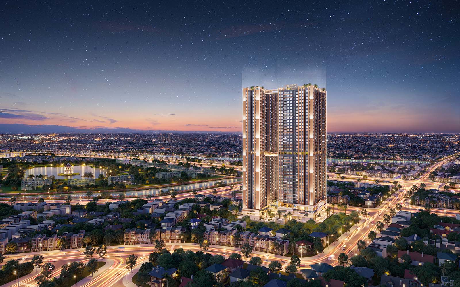 Phối cảnh tổng quan căn hộ A&T Sky Garden