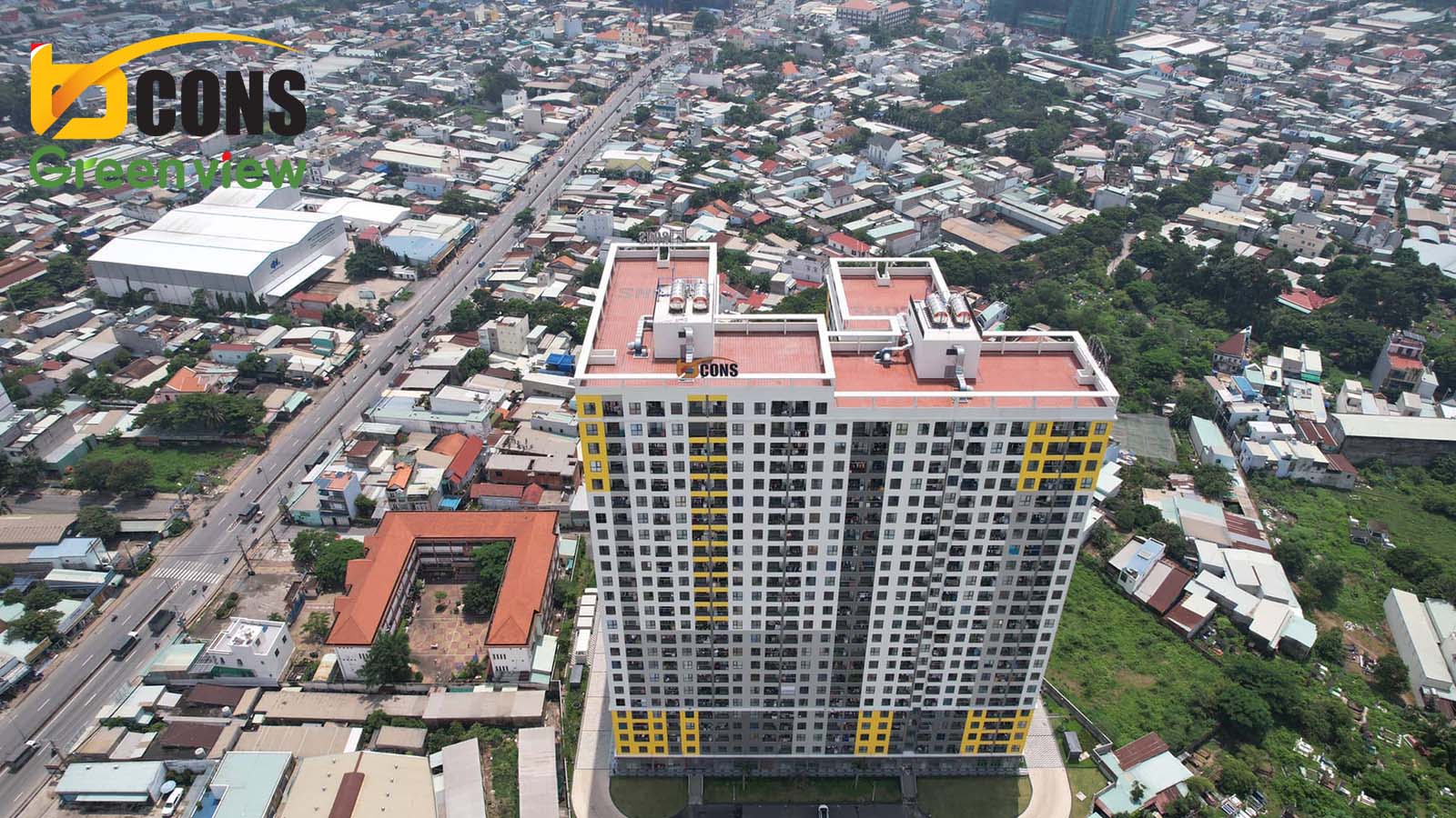 Tầm view thoáng mát Bcons Green View