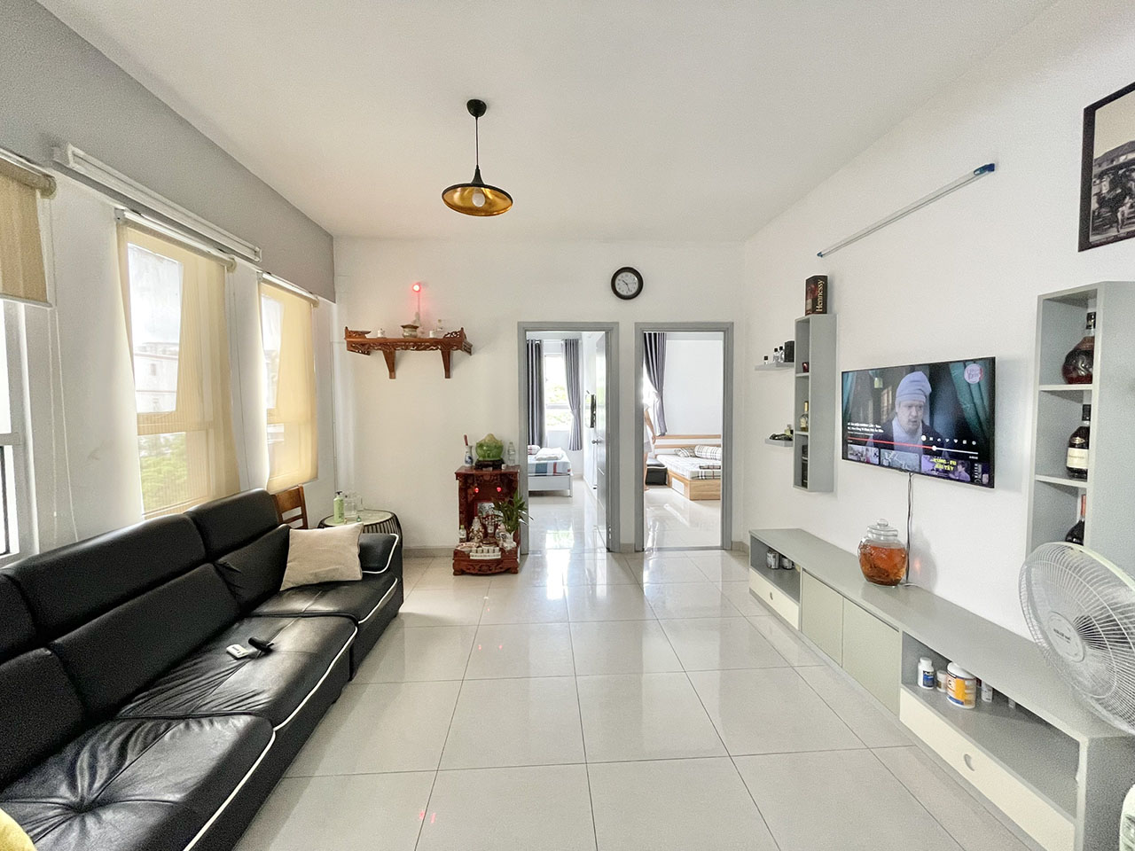 Phòng khách căn hộ 69m2 Dream Home Luxury