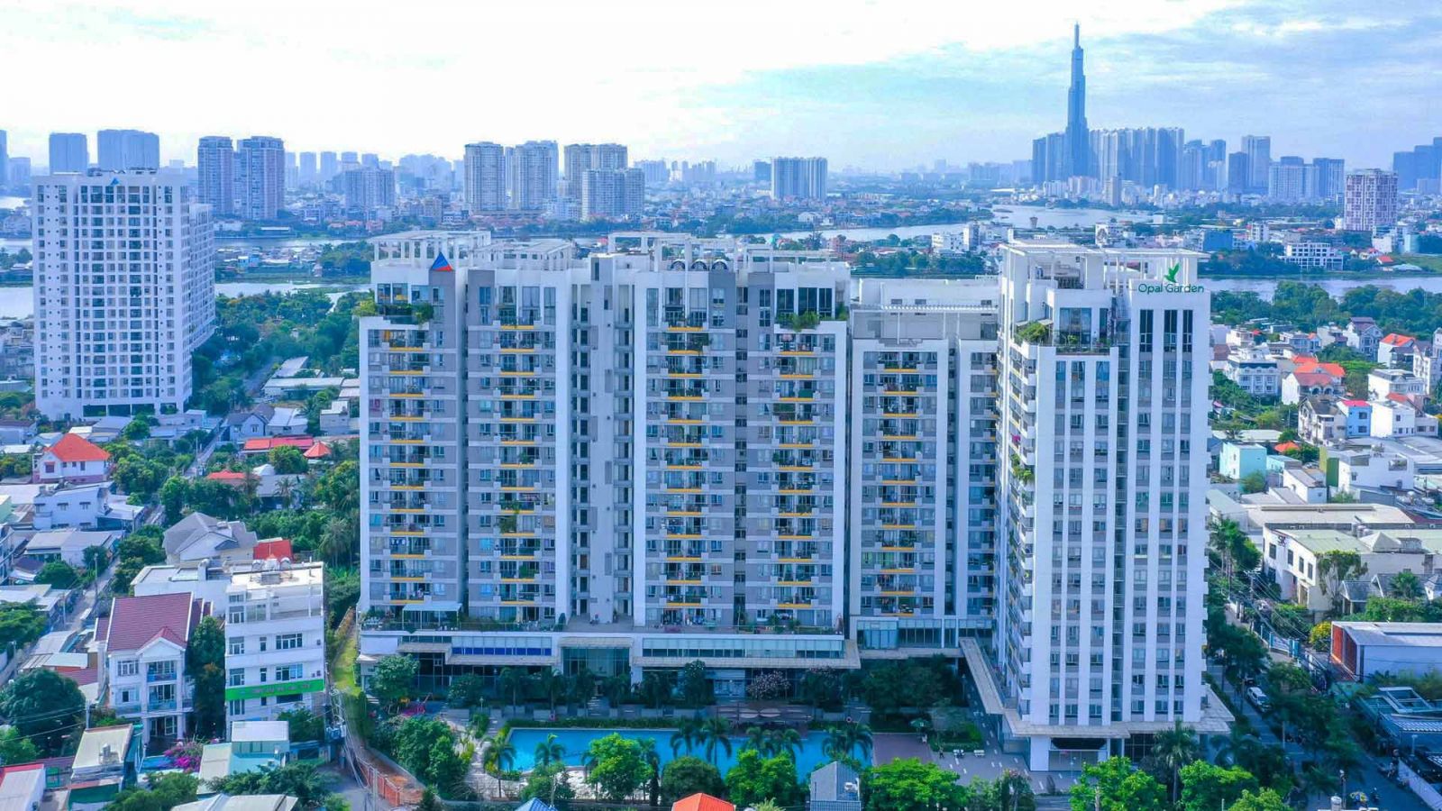 Toàn cảnh thực tế chung cư Opal Garden