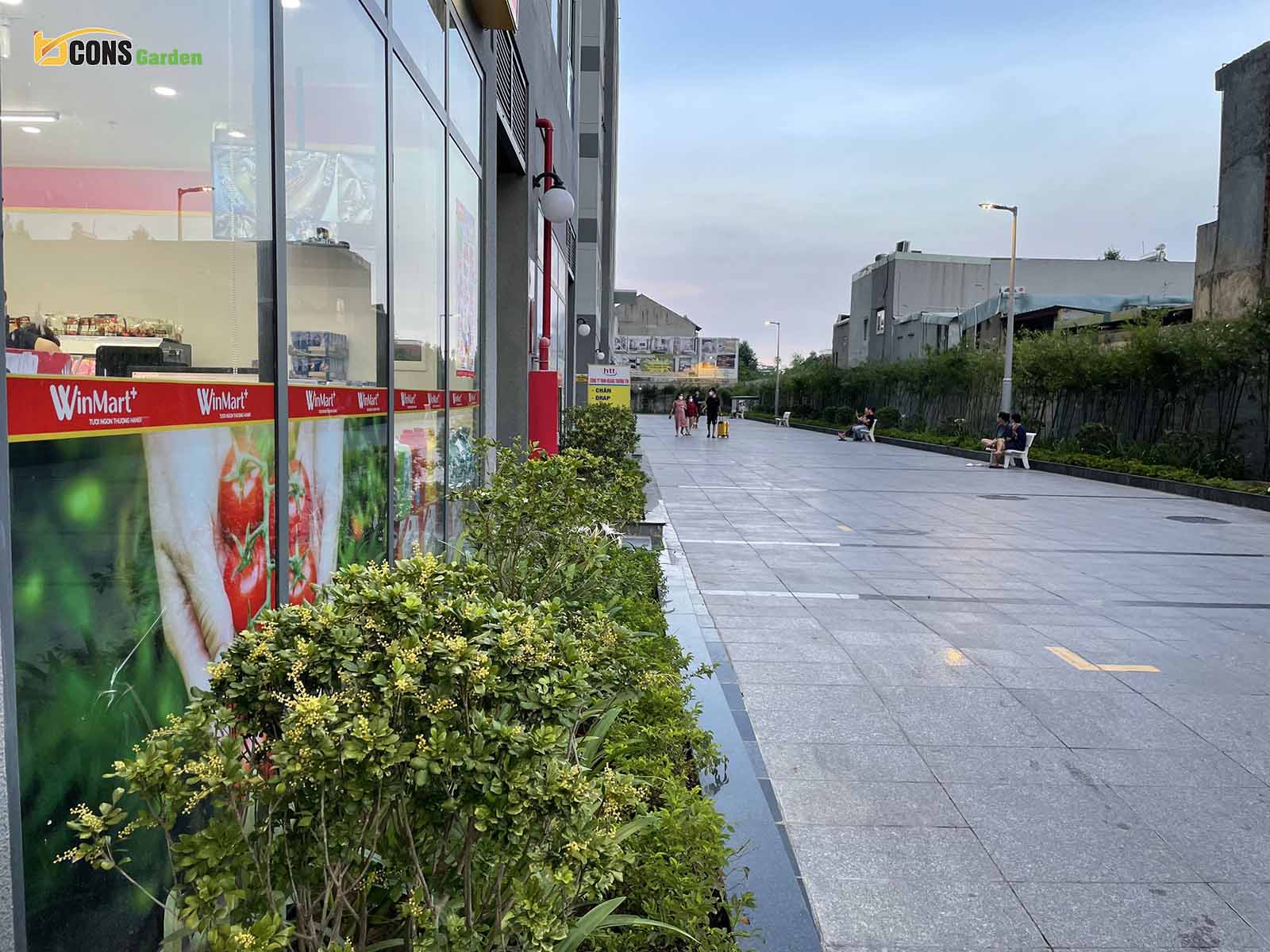 Chuỗi các tiện ích tại Shophouse Bcons Garden