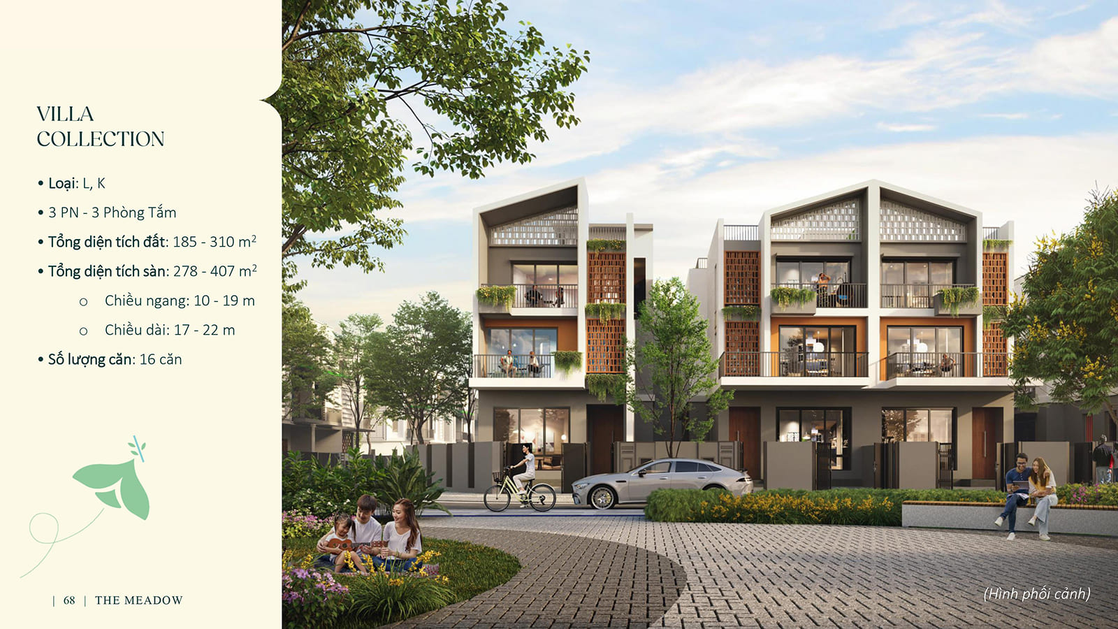 Hình ảnh phối cảnh biệt thự The Meadow Bình Chánh