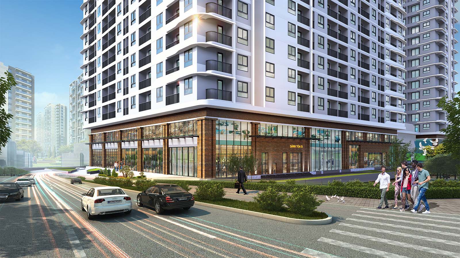 Khu Shophouse thương mại Ben Hill