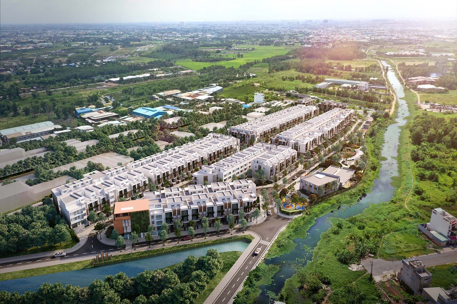 Kiến trúc nhà phố The Meadow nơi thiên nhiên giao hòa cuộc sống