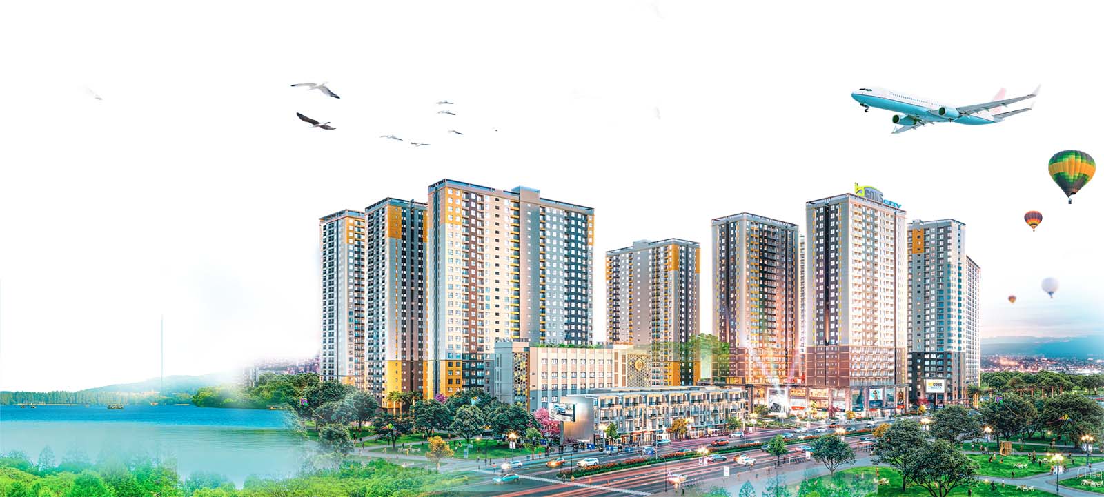 Phối cảnh tổng thể dự án Bcons City 