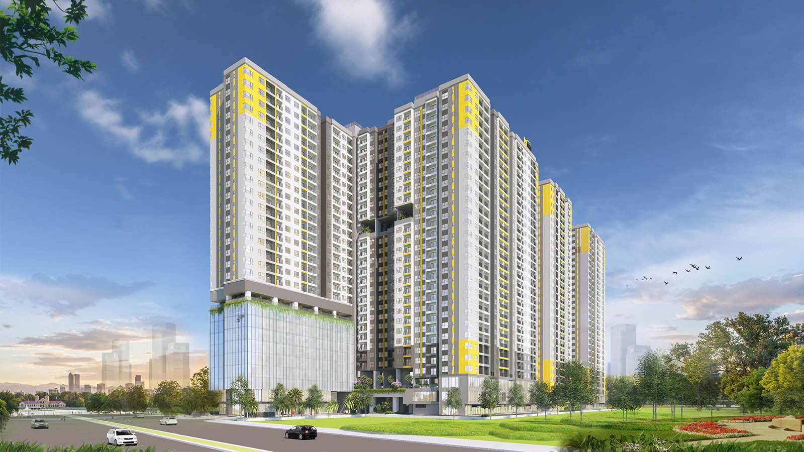 phối cảnh căn hộ bcons newsky