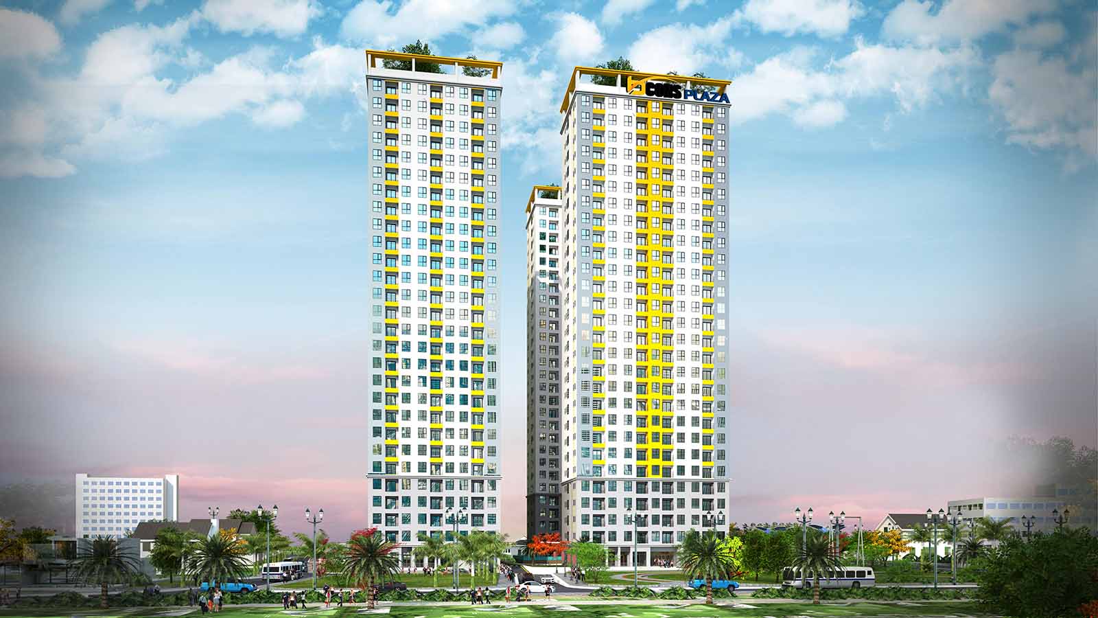 Phối cảnh tổng quan chung cư Bcons Plaza