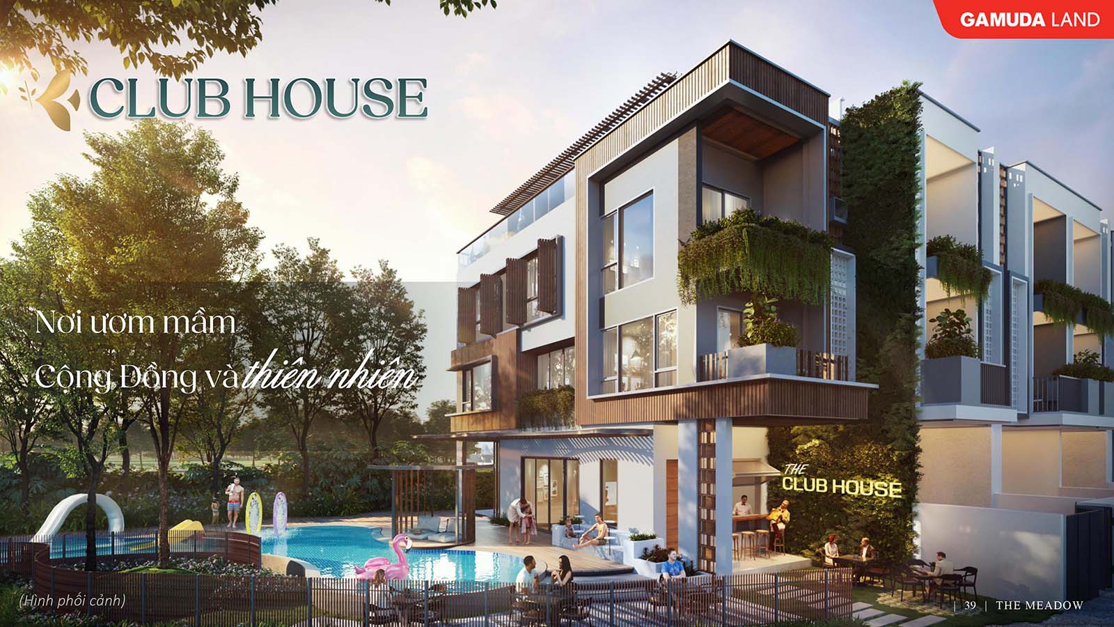 Phối cảnh hình ảnh Club House The Meadow