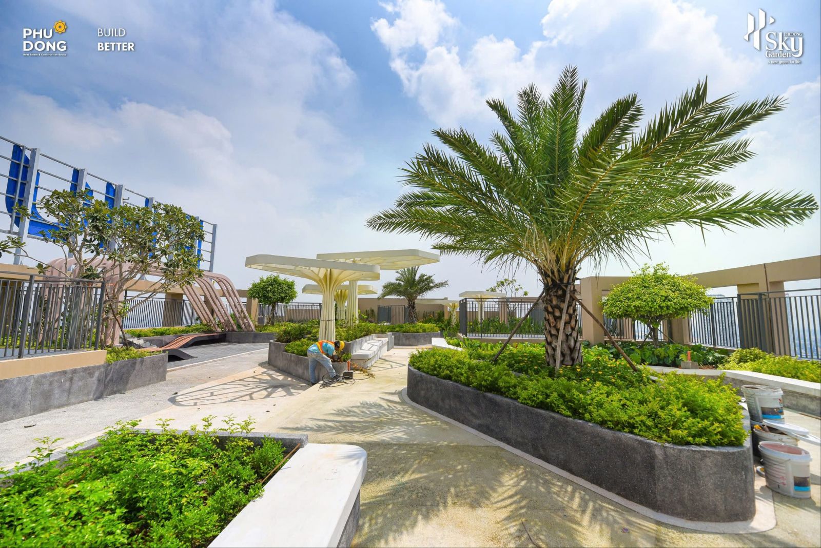 hình ảnh hoàn thiện tiện ích phú đông sky garden
